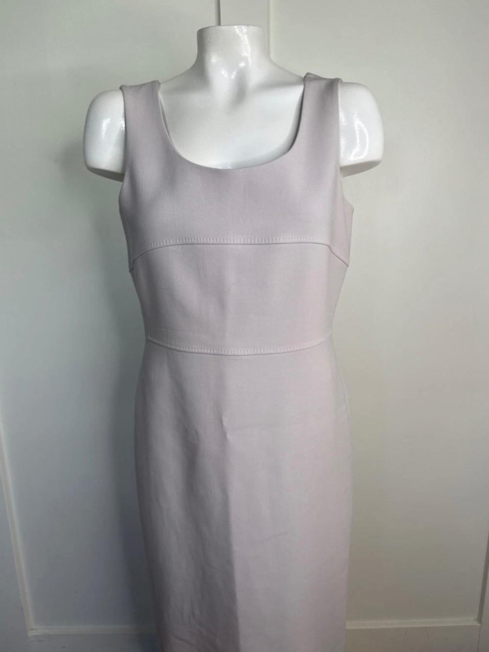 MaxMara Womens Sleeveless Sheath Dress Size 40 Light Pink Lined Ponte Knit
